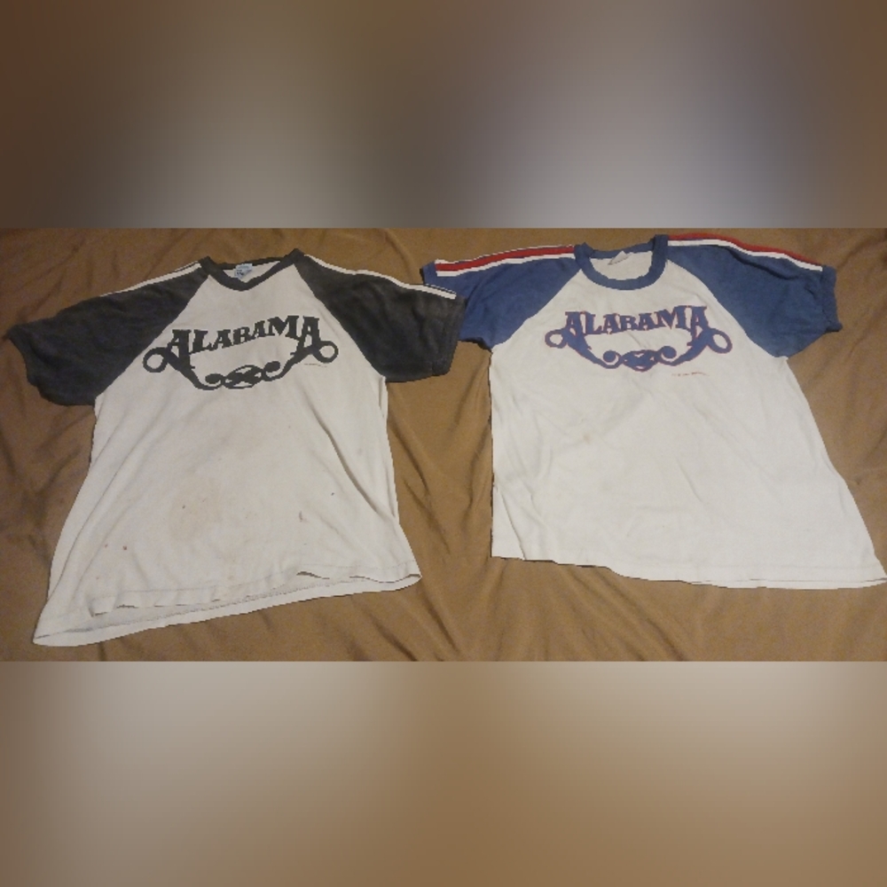 Alabama Band Shirt Set, Vintage, 1980's, Concerts Shirt.
